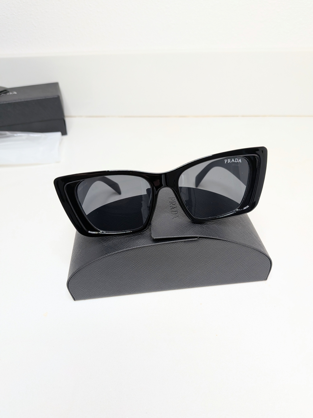 Prada Black Cat-Eye Sunglasses - Picture 2 of 11